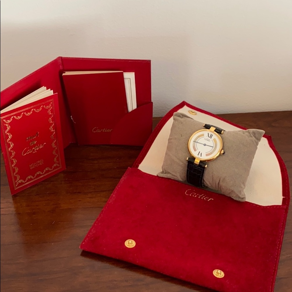 Vintage Cartier Must de Vermeil Men’s Watch